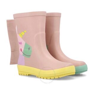 Stella McCartney Kids Unicorn Boots - Pink, Yellow, and Green